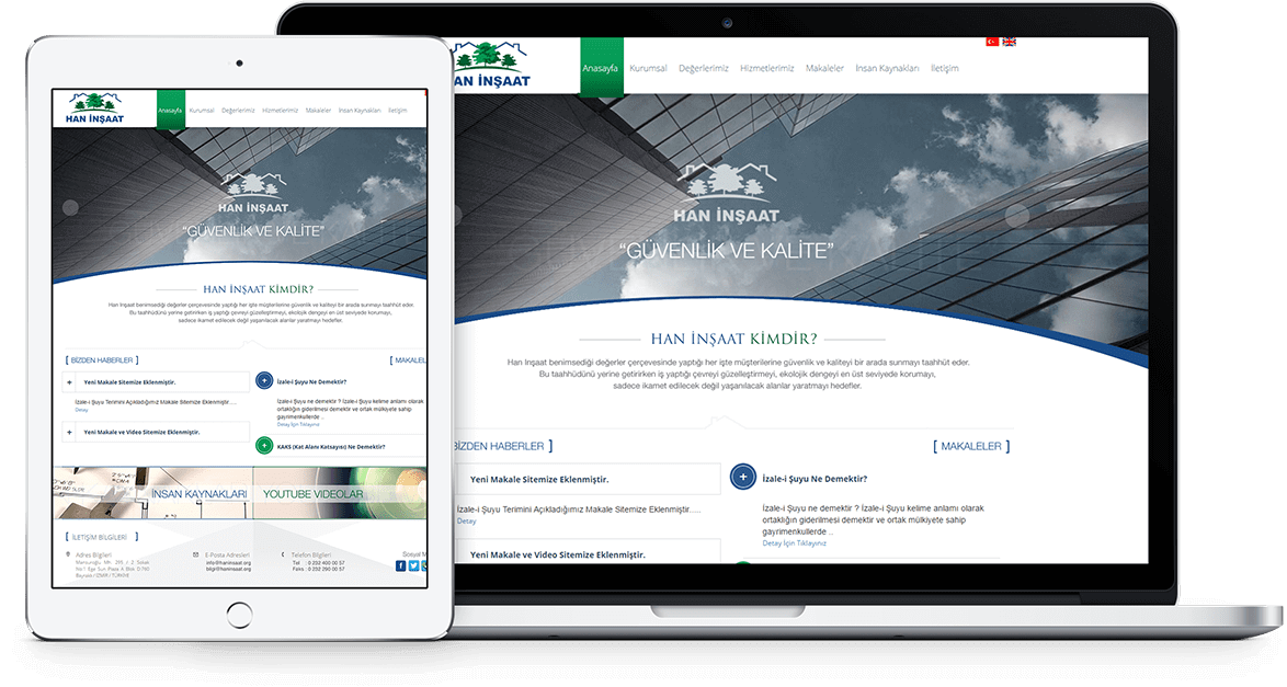 HAN İNŞAAT | Web Tasarım