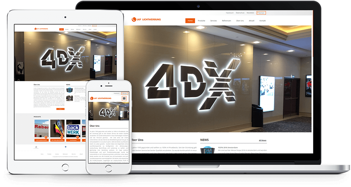 LKF LICHWERBUNG | Web Tasarım